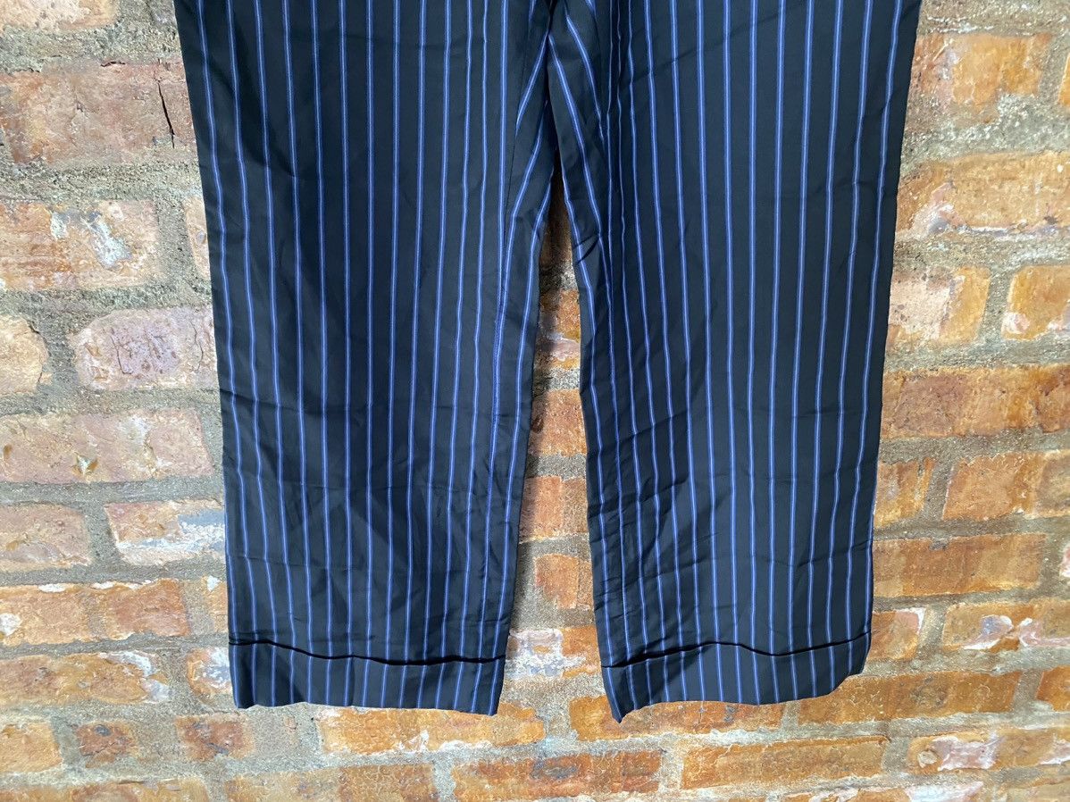 SS03 Tricot neon stripe 100% cupro wide leg pants