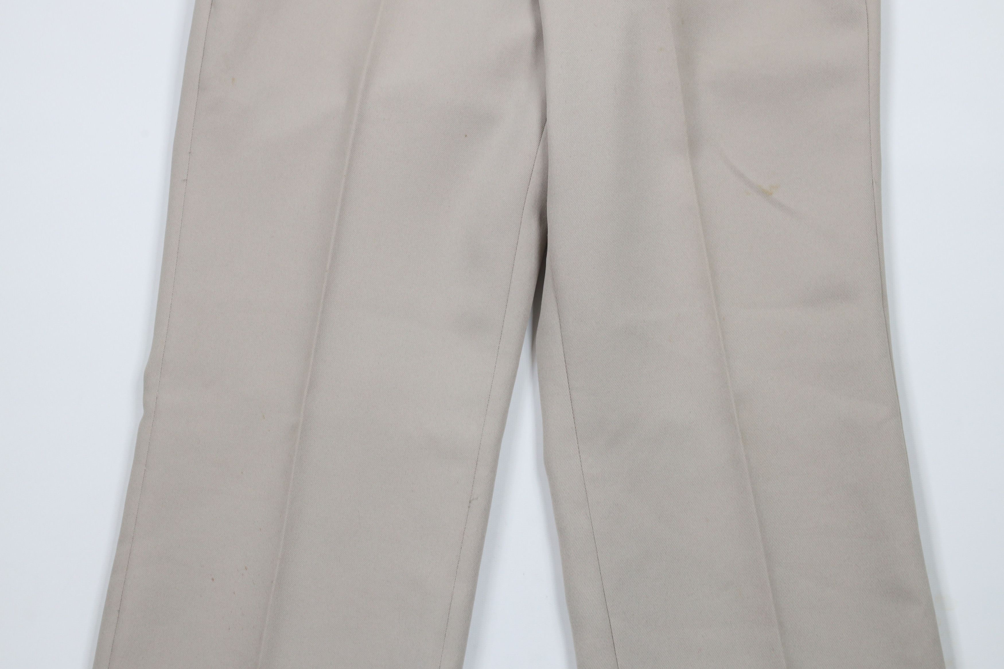 Vintage Vintage 70s Streetwear Knit Flared Wide Leg Chino Pants Size US 32 / EU 48 - 3 Thumbnail