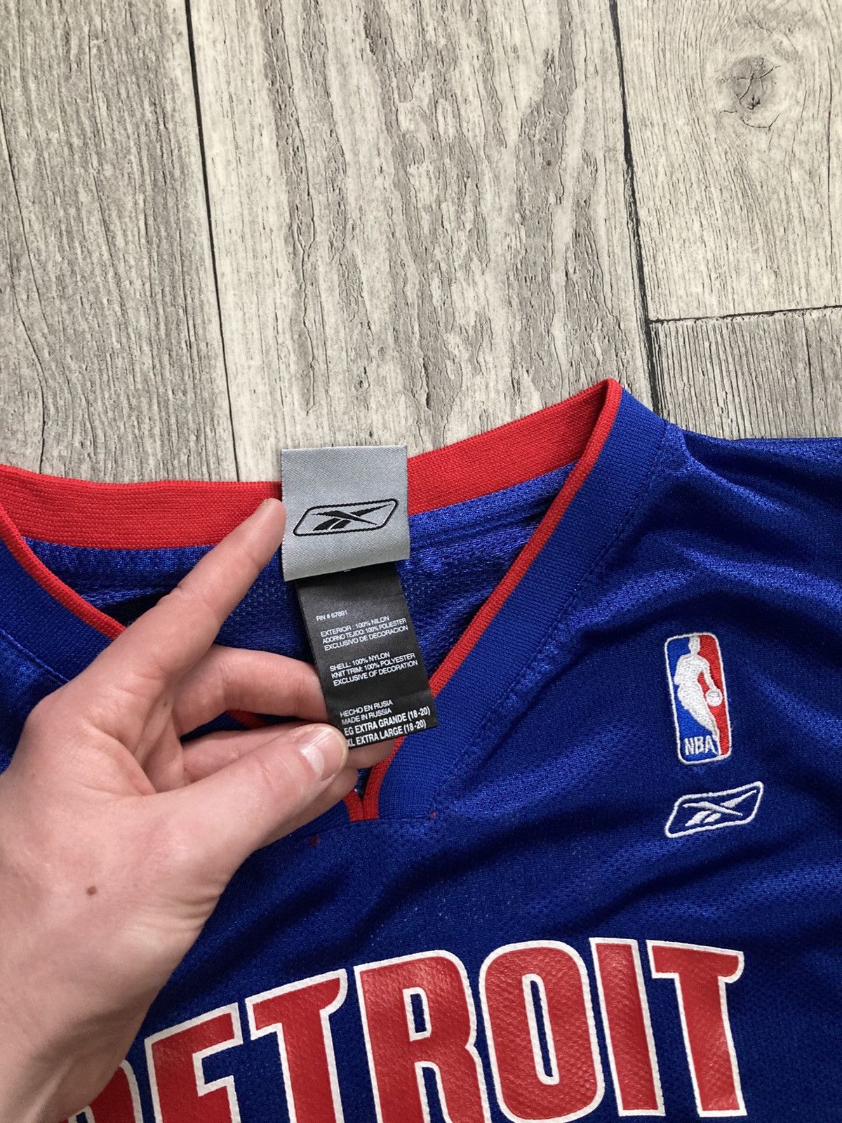 NBA × Reebok × Vintage Vintage Reebok Detroit pistons Hamilton Jersey S y2k 90’s Size US S / EU 44-46 / 1 - 9 Thumbnail