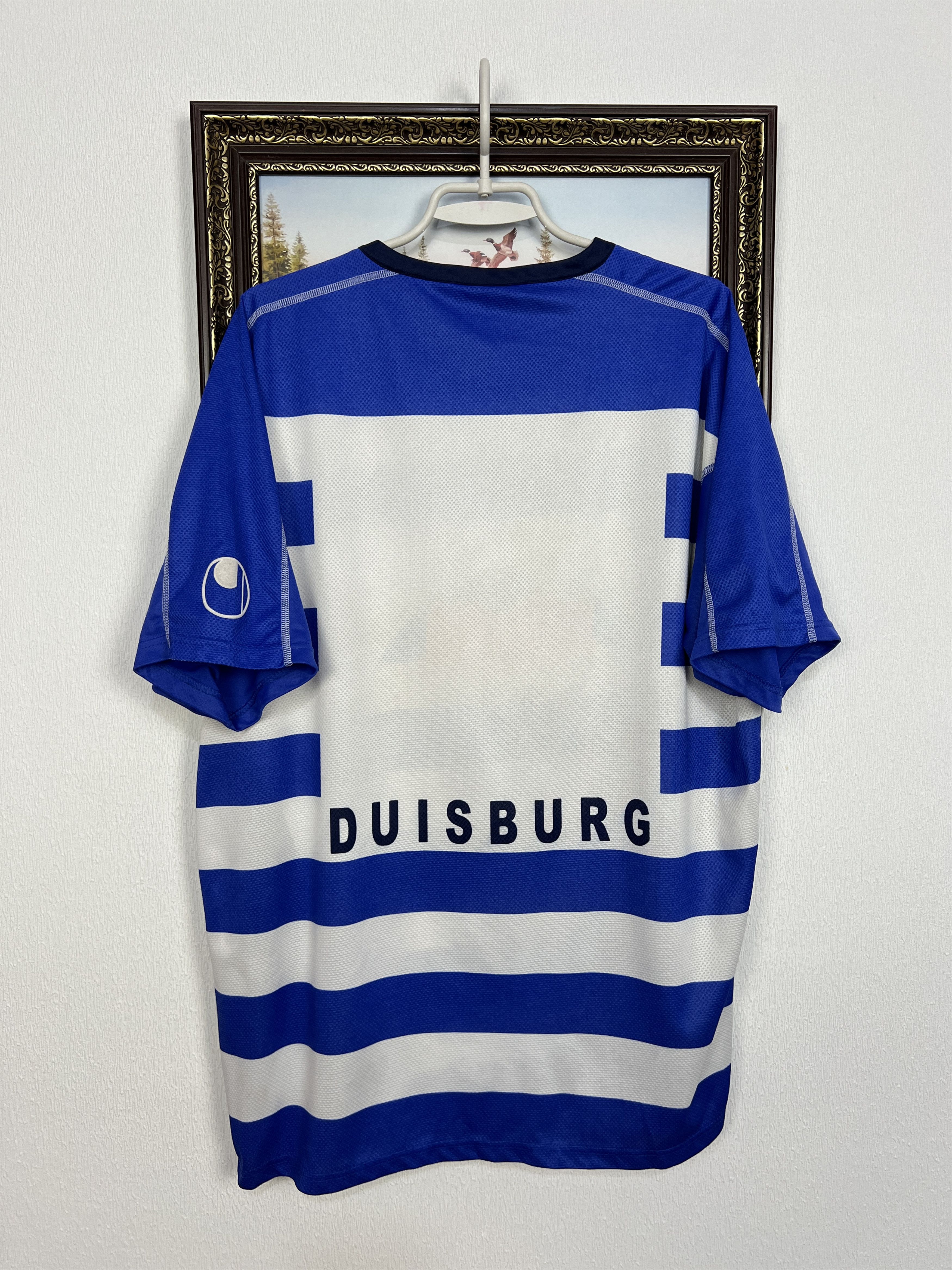 Vintage MSV Duisburg football shirt Soccer UHLSport Jersey Trikot Size US XXL / EU 58 / 5 - 9 Thumbnail