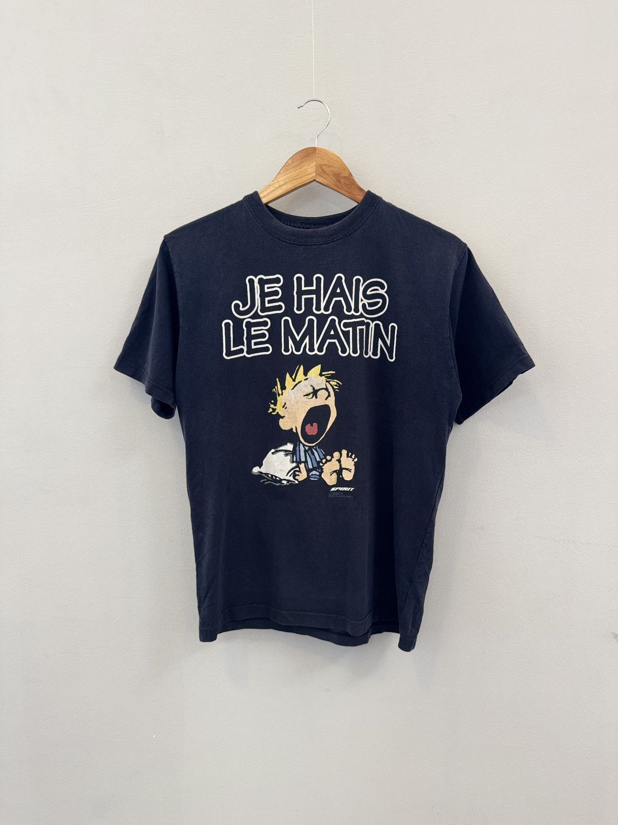 Vintage Vintage T-Shirt Je Hais Le Matin Vars Spirit Size US S / EU 44-46 / 1 - 1 Thumbnail