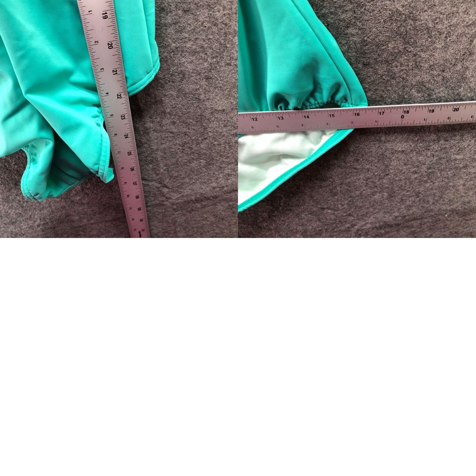 Lands' End Lands' End One Piece Swimsuit Teal Padded Square Neck Womens 8 Size ONE SIZE - 8 Thumbnail