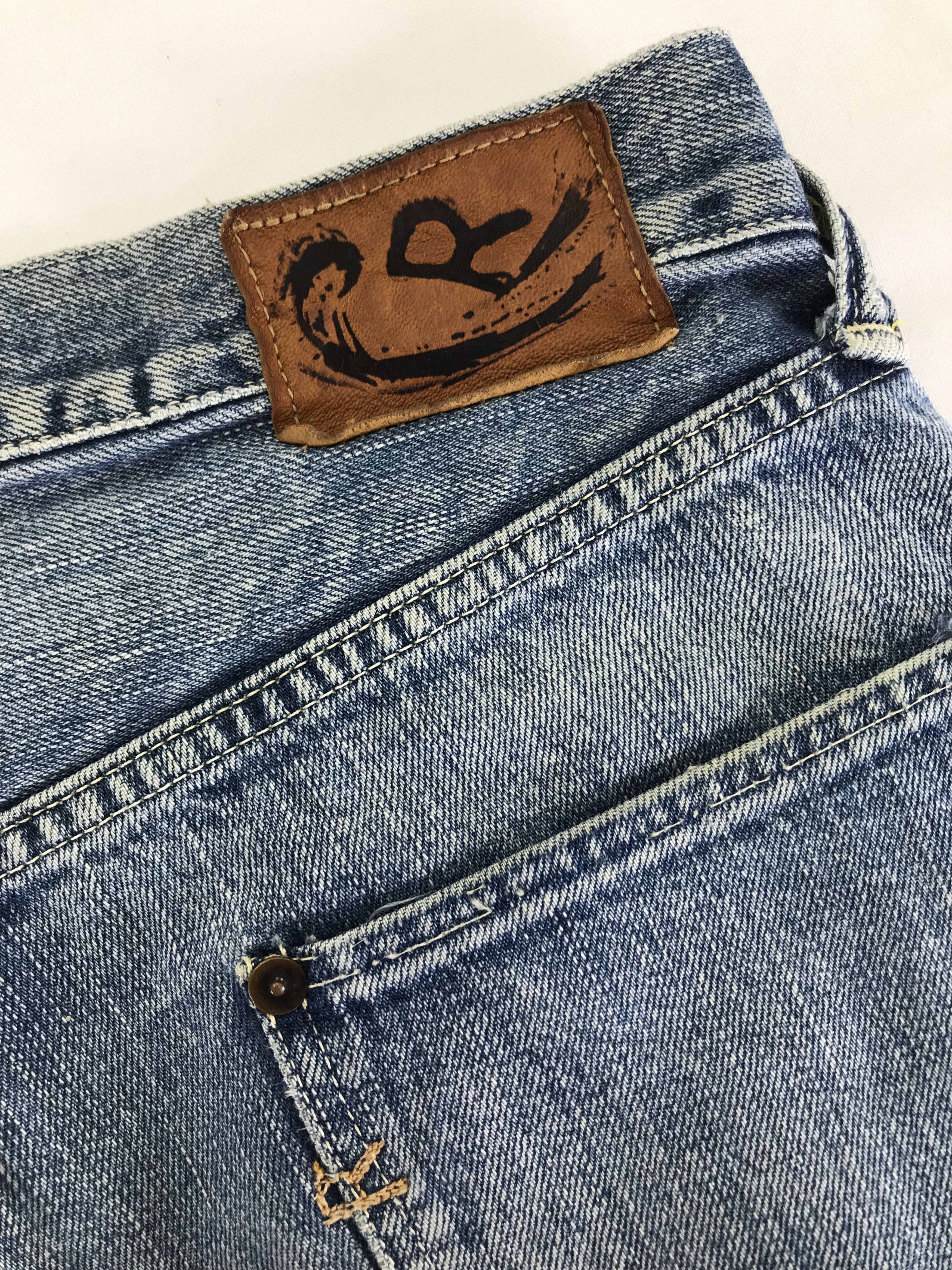 45rpm Vintage 45rpm by Kapital Kiro Hirata Blue Washed Jeans Size US 31 - 14 Thumbnail