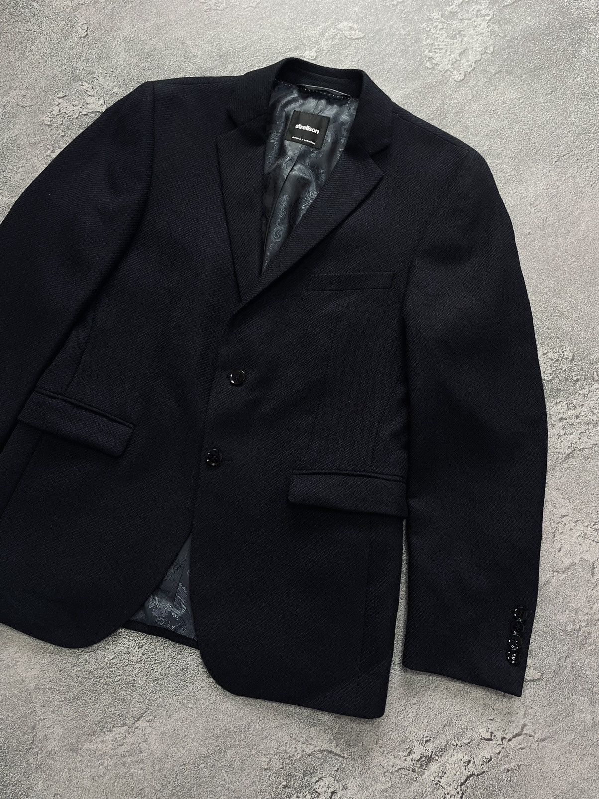 Strellson Strellson Wool Finest Super 100 Men’s Blazer Size 46 Size 46S - 2 Thumbnail