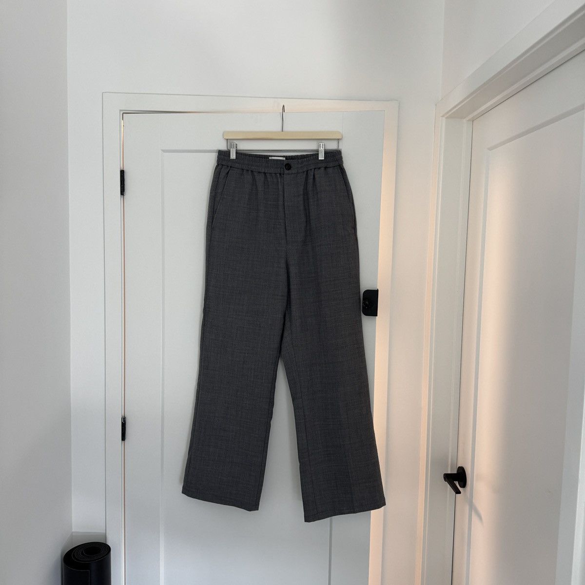 AMI AMI PARIS Gray Elasticized Trousers Size US 34 / EU 50 - 3 Thumbnail
