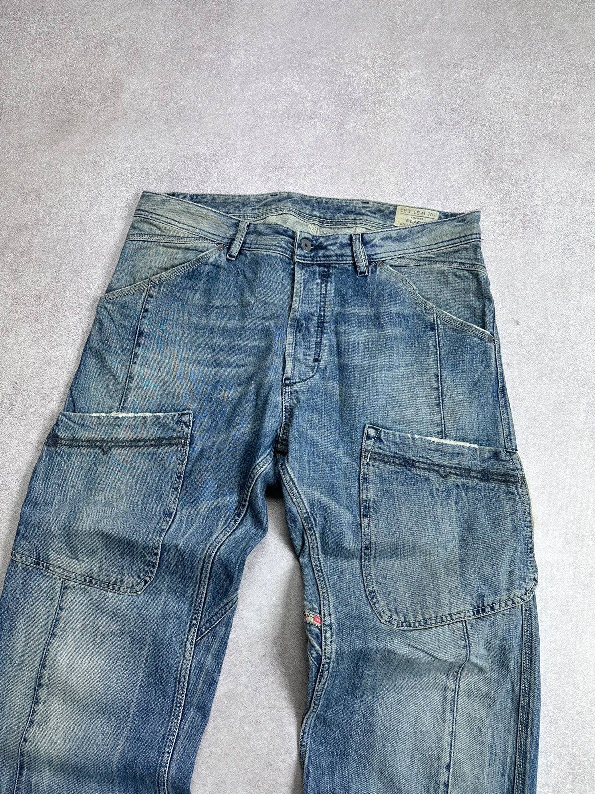 Diesel Vintage Diesel Baggy Workwear Avantgarde Y2K Jeans 33 Size US 33 - 9 Thumbnail