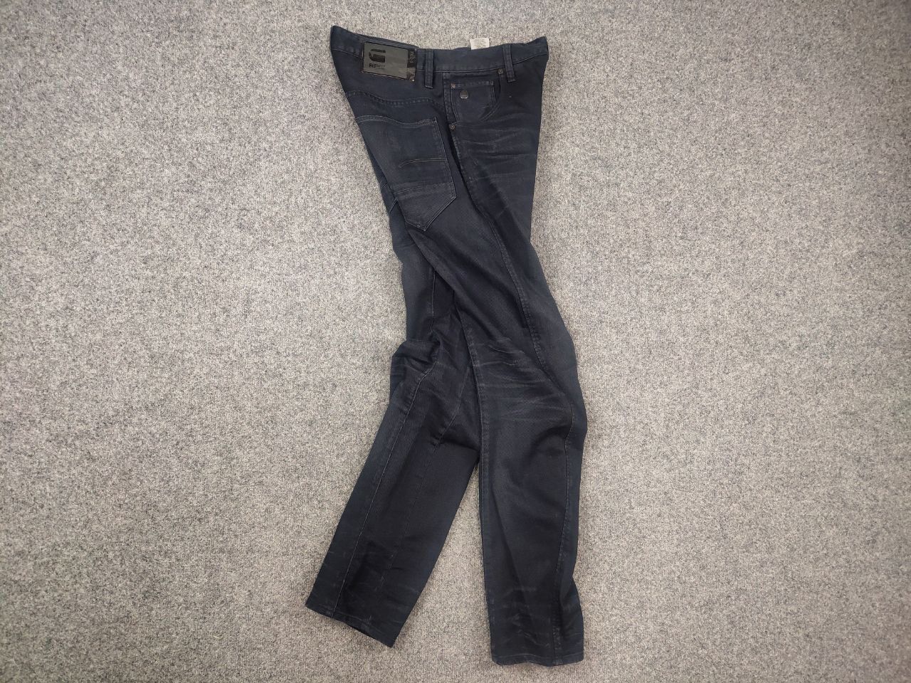 G-Star G Star Raw Arc 3d Slim Coj Dark Waxed Denim Jeans LBG Style Size US 31 - 9 Thumbnail