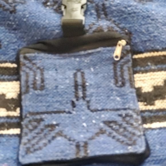 Vintage Tesoros Peru 100% Alpaca Backpack Rucksack Drawstring Bag Size ONE SIZE - 2 Thumbnail