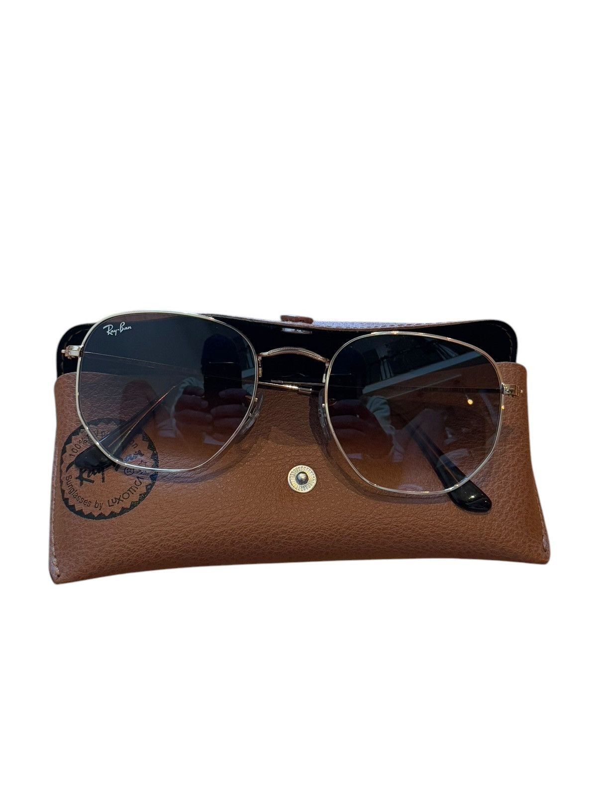RayBan Ray-Ban Hexagonal Arista Brown Gradient Sunglasses Size ONE SIZE - 1 Thumbnail