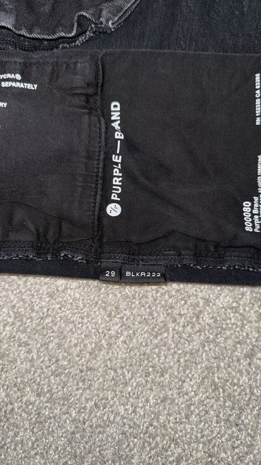 Purple Brand Purple Brand P001 Black Skinny Jeans | 29 | Tags + Receipt Size US 29 - 6 Thumbnail