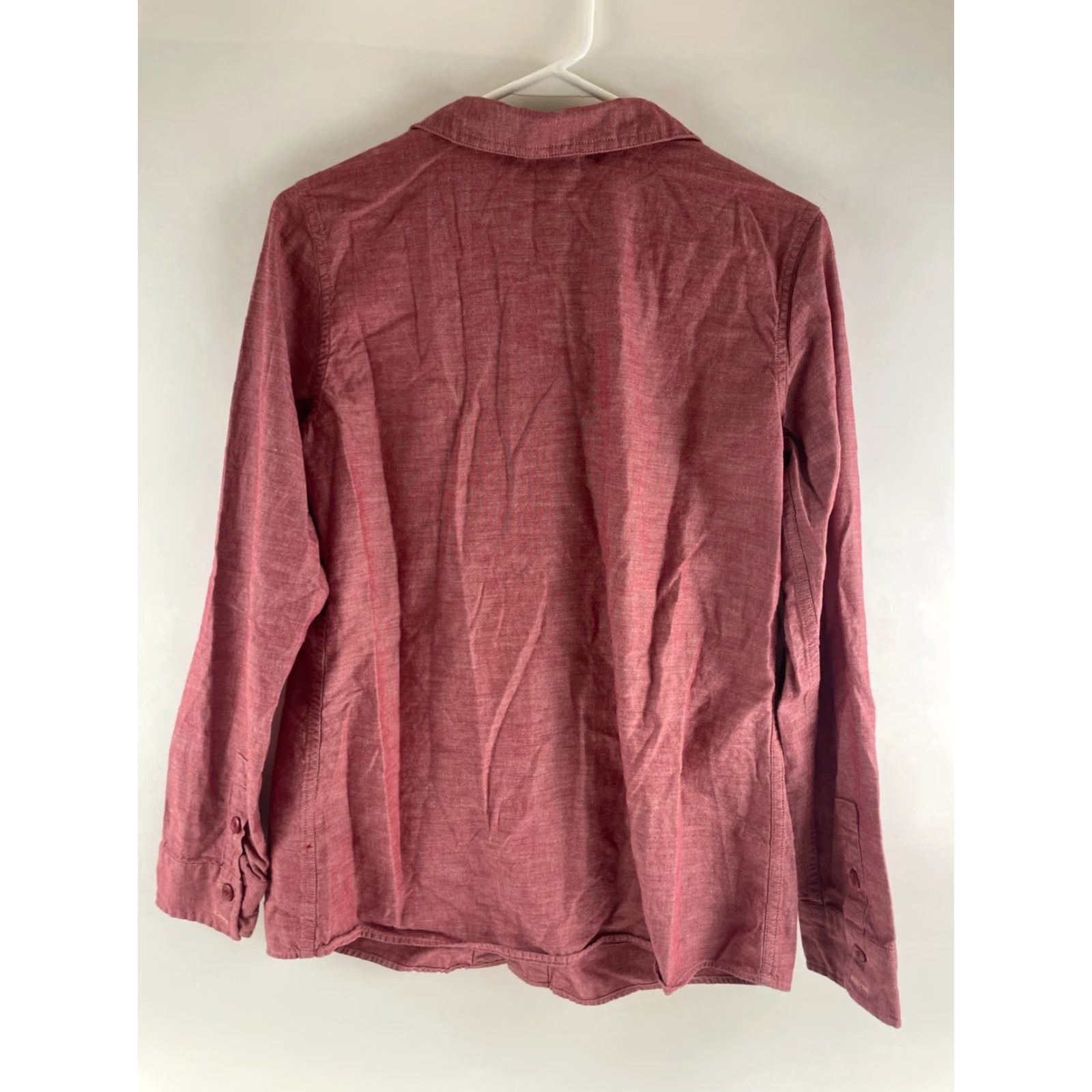 Patagonia Patagonia Shirt Women's 10 Mauve Long Sleeve Button-Up, Flap Pocket, 100% Cotton, Regular, Red, Breathable, Pockets, Modern Size L / US 10 / IT 46 - 2 Thumbnail
