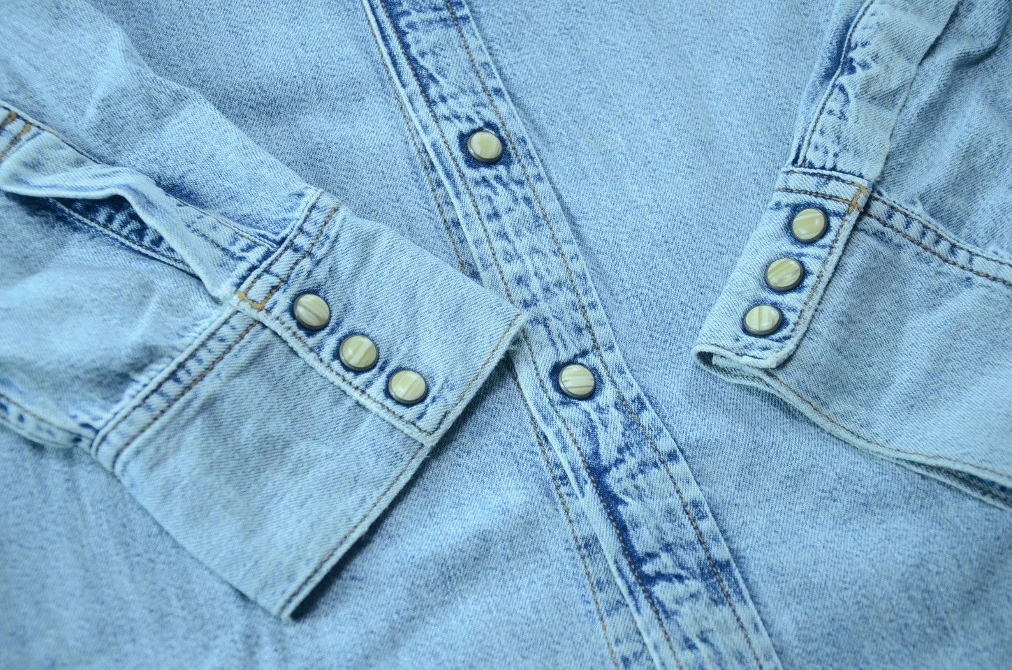 Acne Studios Acne Studios Blue Washed Distressed Denim Shirt Jacket Size US M / EU 48-50 / 2 - 6 Thumbnail