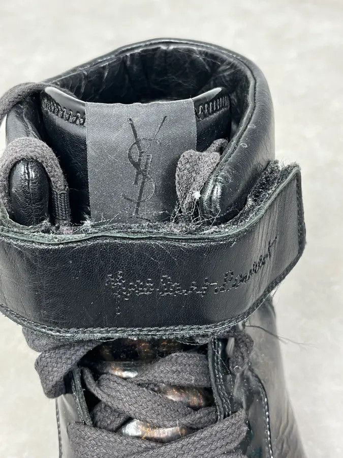 Yves Saint Laurent FW2012 Yves Saint Laurent Black Leopard High Leather Sneakers Size US 8 / EU 41 - 8 Thumbnail