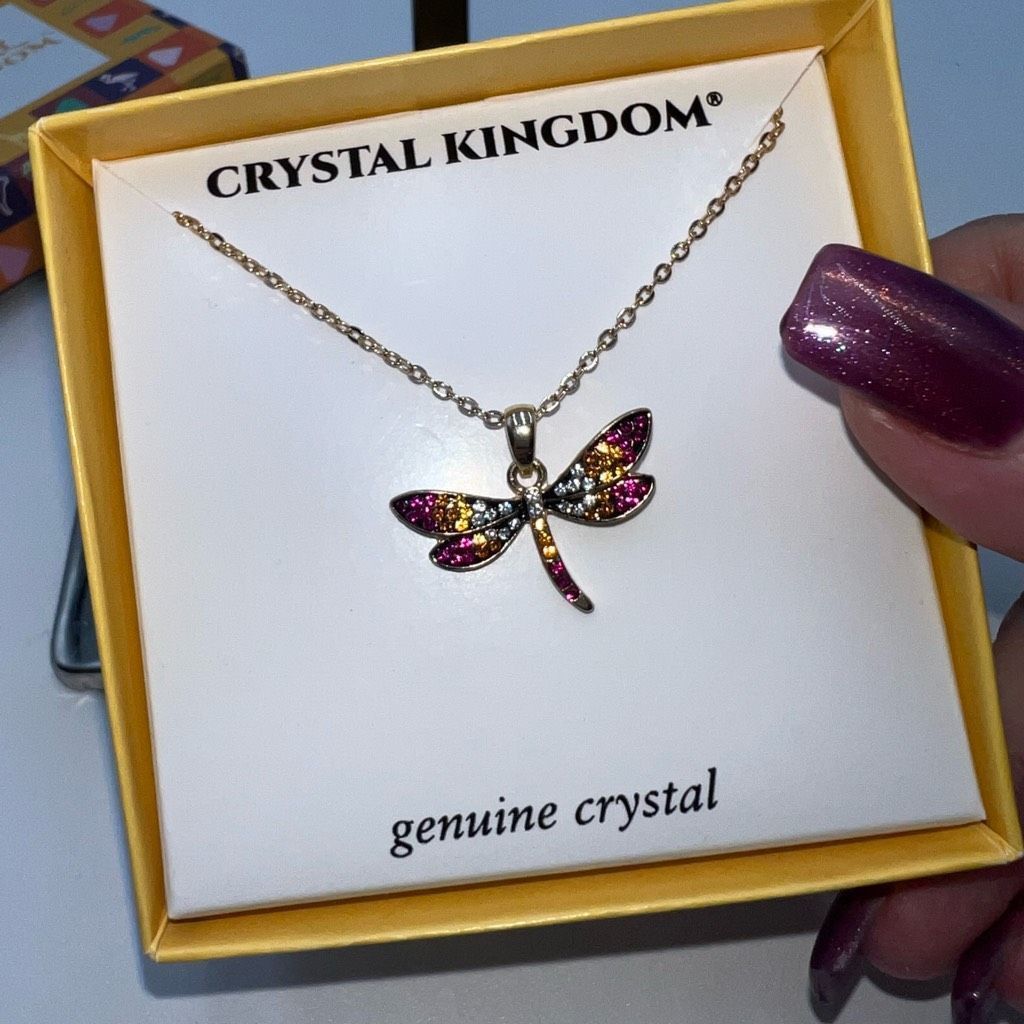 Other Crystal Kingdom Sparkling Dragonfly Necklace NIB Size ONE SIZE - 2 Thumbnail