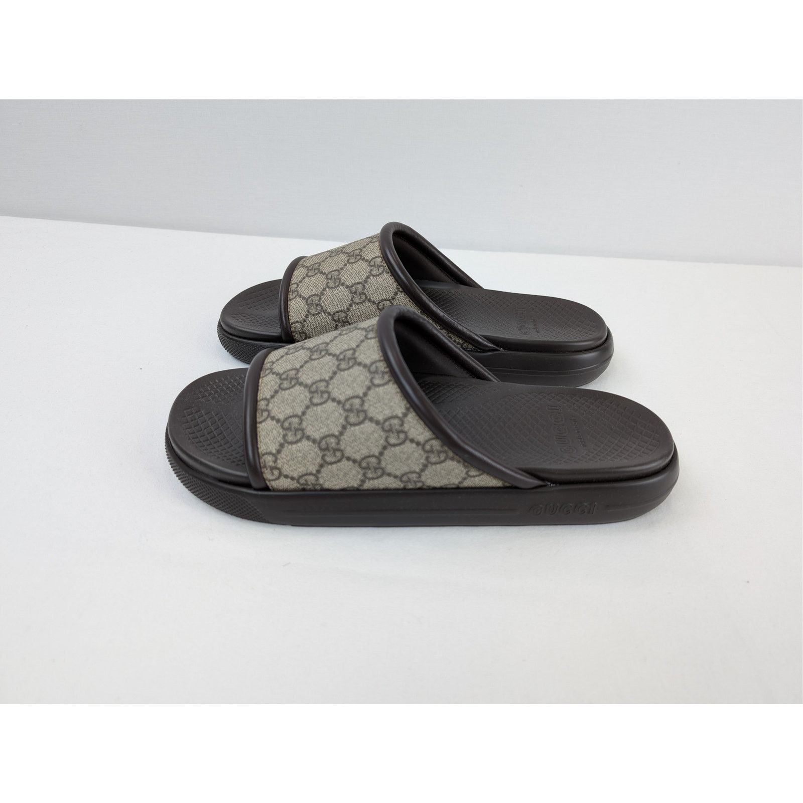 Gucci o1rshd1 Supreme Nappa Samoa Sandal Plastic R.S Slipper Beige Size US 8.5 / EU 41-42 - 9 Thumbnail