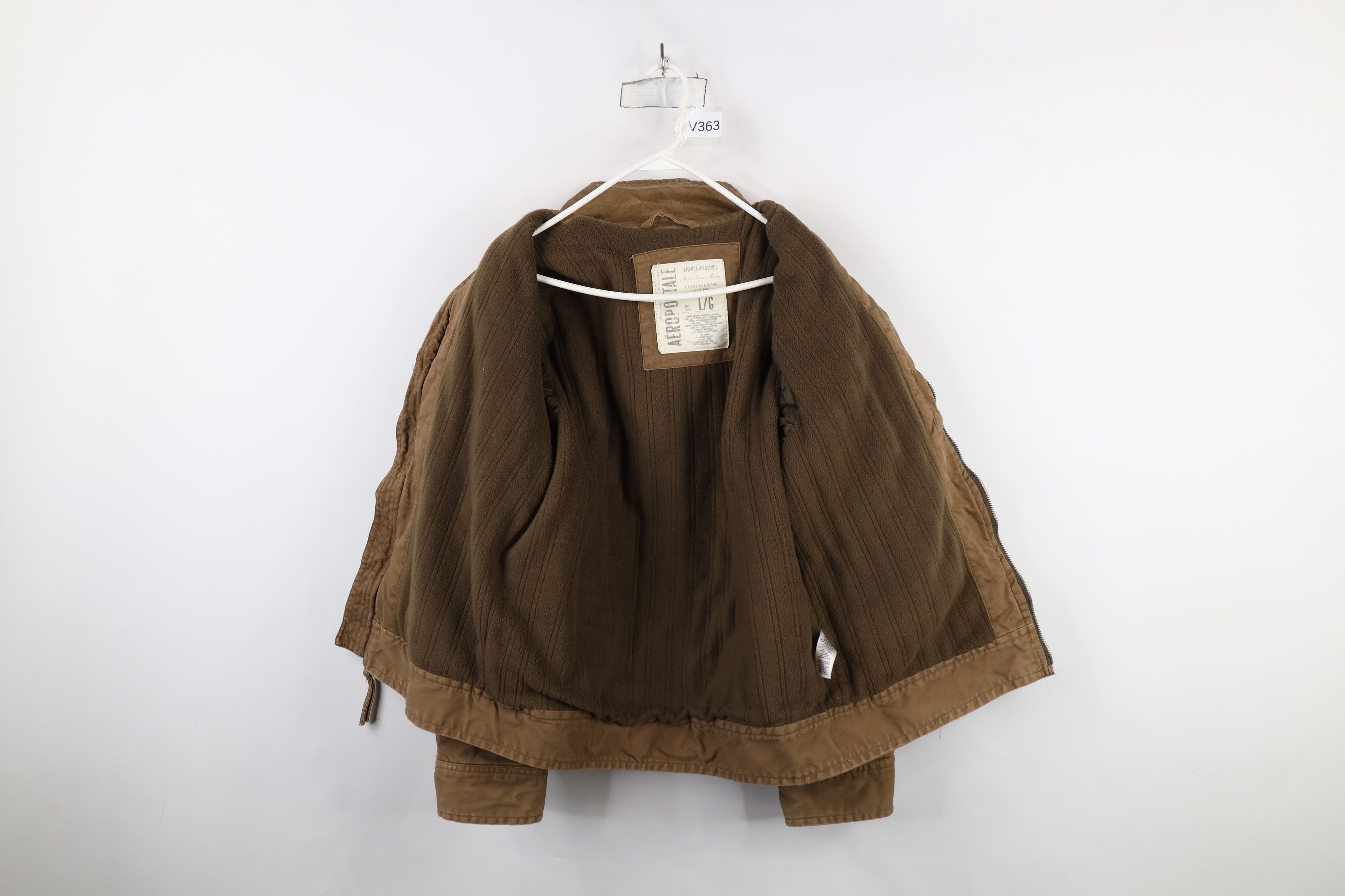 Aeropostale × Vintage Vintage 90s Y2K Aeropostale Lined Ribbed Canvas Jacket Size US L / EU 52-54 / 3 - 9 Thumbnail