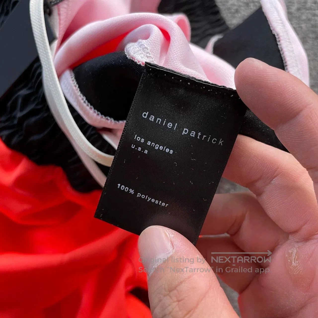 Daniel Patrick Daniel Patrick Black Red Striped Shorts. Size 35" - 4 Thumbnail