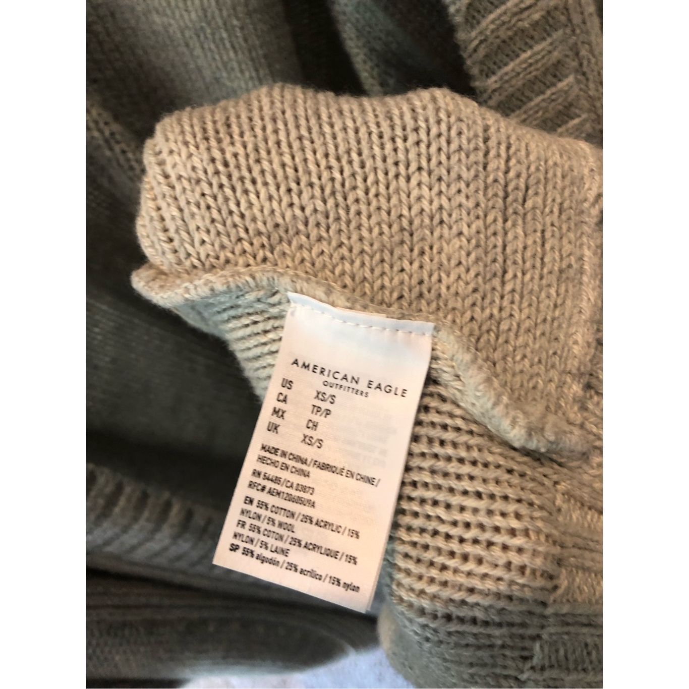 American Eagle Outfitters American Eagle Women’s Light Gray Cardigan Sweater Size XS Size XS / US 0-2 / IT 36-38 - 5 Thumbnail