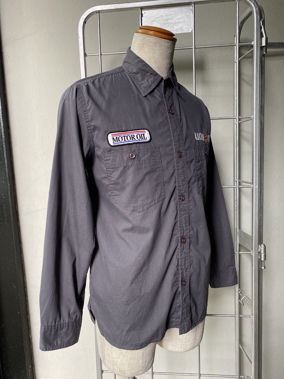 Vintage 76 Lubricants Grey Long-Sleeve Shirt Size US M / EU 48-50 / 2 - 13 Thumbnail