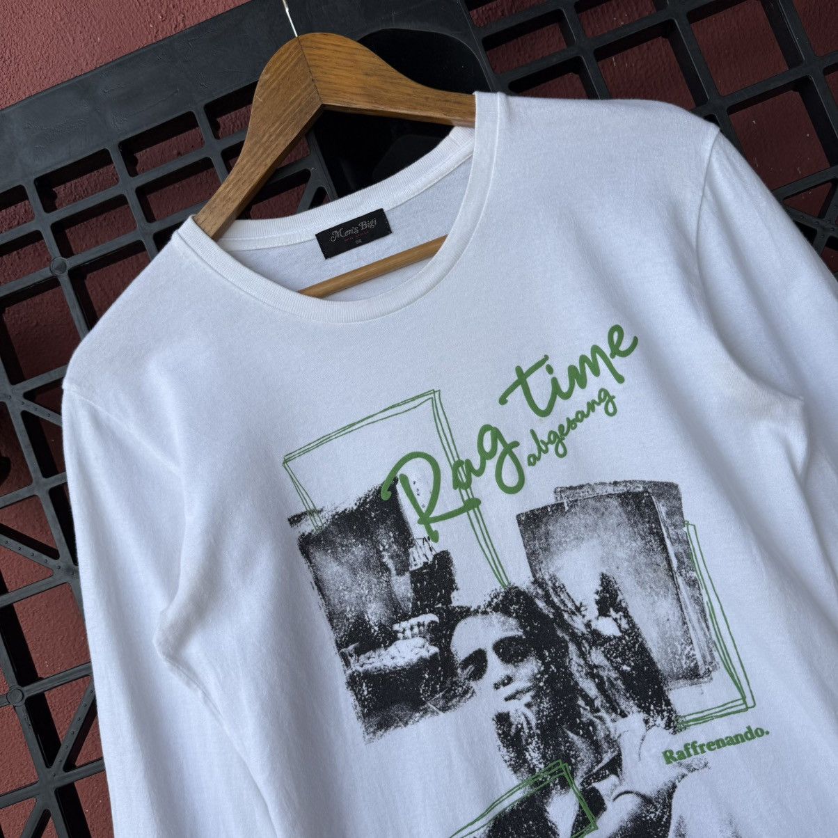 Japanese Brand Vintage Men’s Bigi Rag Time Raffrenando Graphic Tee Size US S / EU 44-46 / 1 - 4 Thumbnail