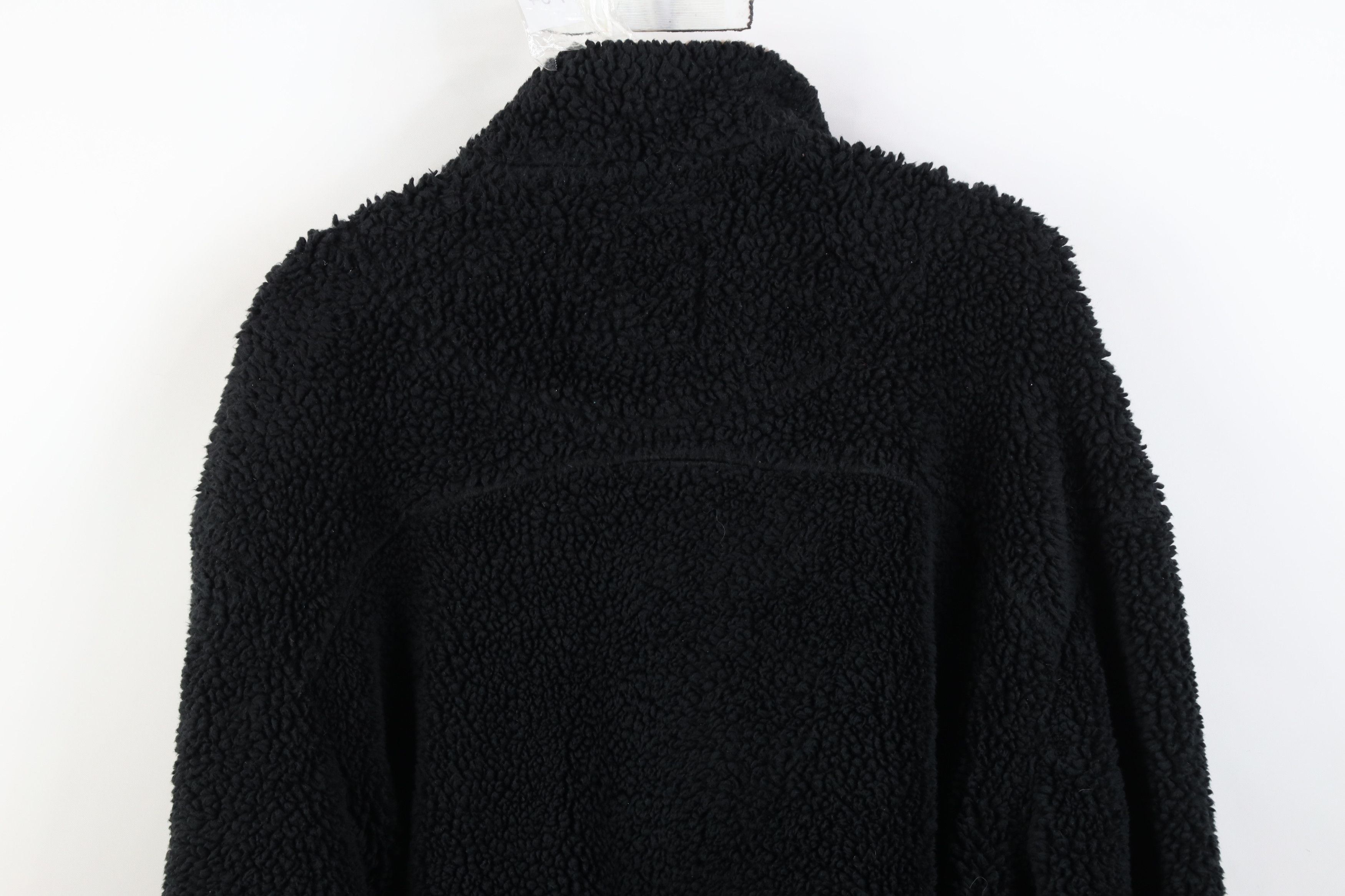 Vintage Vintage Y2K Streetwear Pile Fleece Pullover Sweater Black Size US XL / EU 56 / 4 - 12 Thumbnail