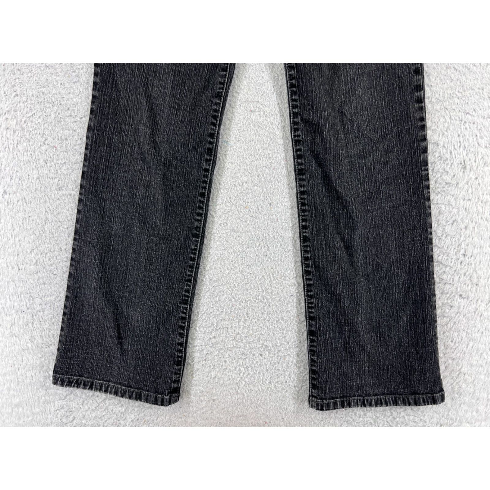 Vintage Style&co. Jeans Women’s Pants Black Cotton Blend Denim Straight Leg 26x29 Regular 4 Vintage? No Size 27" / US 4 / IT 40 - 2 Thumbnail