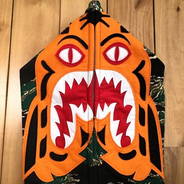 Bape BAPE Tiger camo Tiger full zip hoodie a bathing ape Size US M / EU 48-50 / 2 - 3 Thumbnail