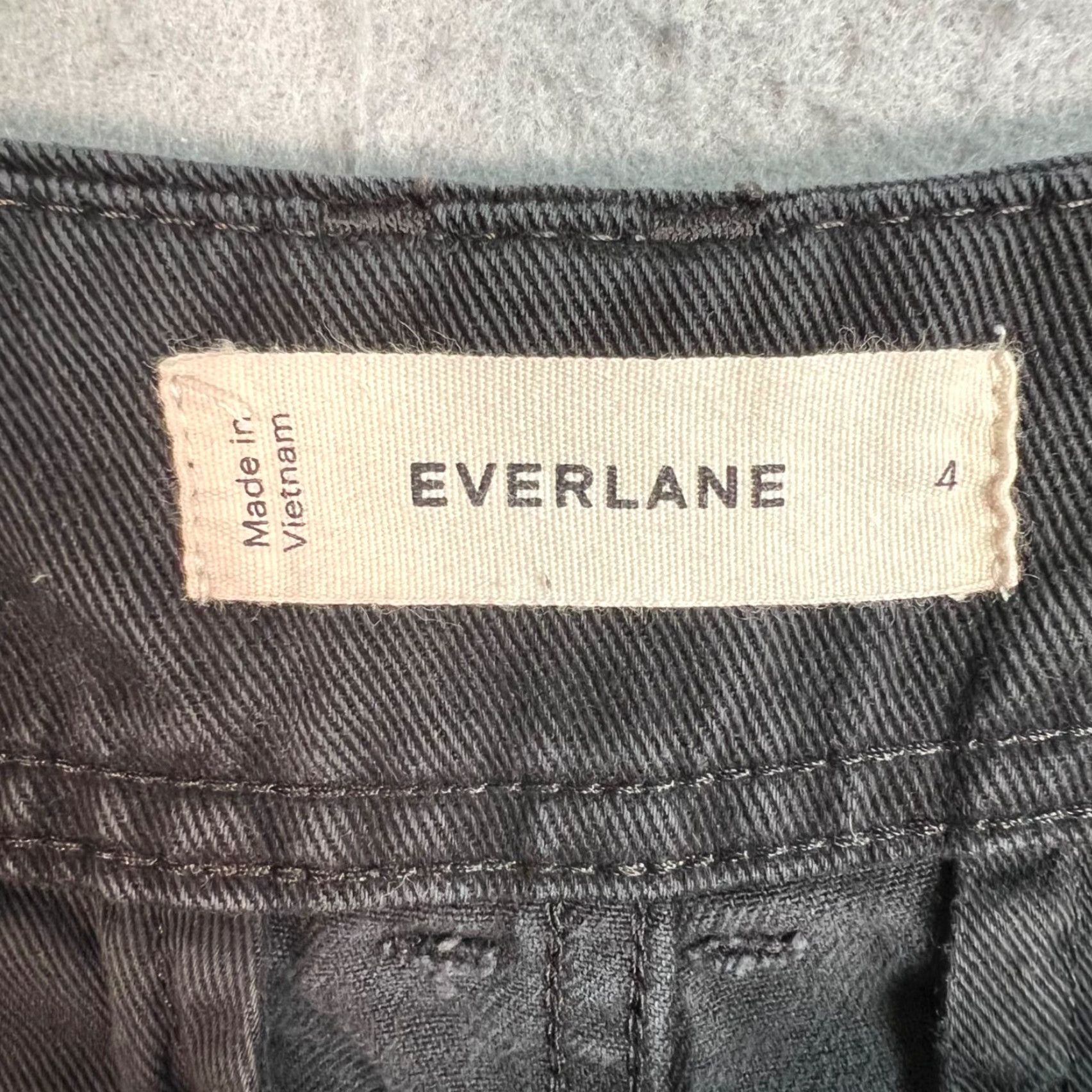 Everlane Everlane Pants Cropped Tencel Lyocell Black Relaxed Fit High Waist Twill Vintage No Size 27" / US 4 / IT 40 - 3 Thumbnail