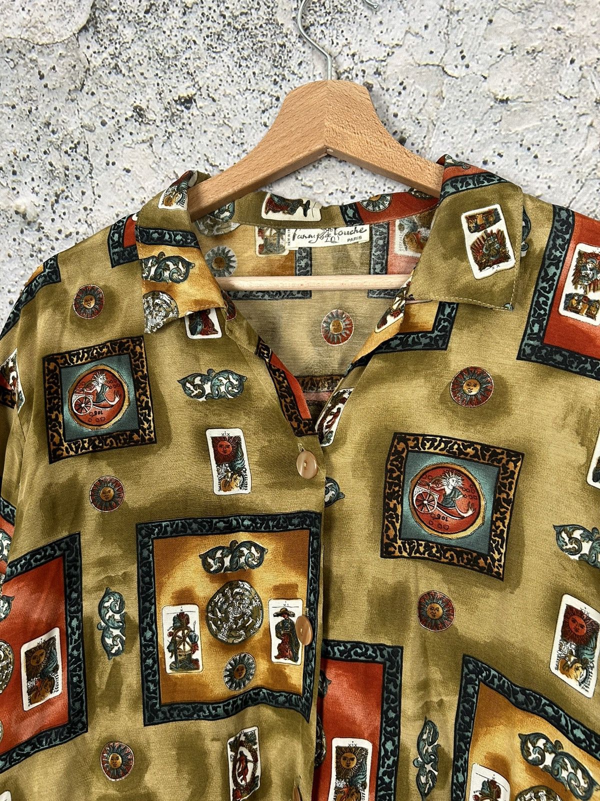Vintage Vintage Made in France Viscose Crazy Shirt 90s Avantgarde Size US XL / EU 56 / 4 - 3 Thumbnail