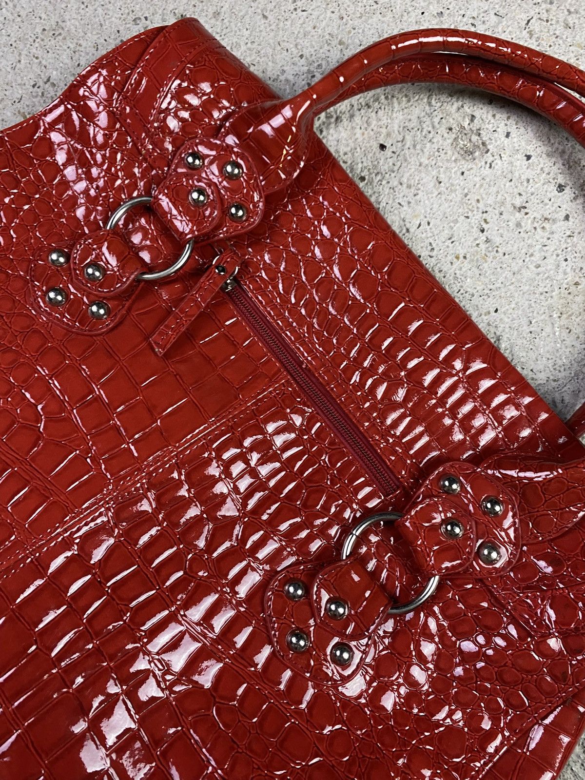 Japanese Brand Vintage hand bag red y2k fashion japan leather Size ONE SIZE - 9 Thumbnail