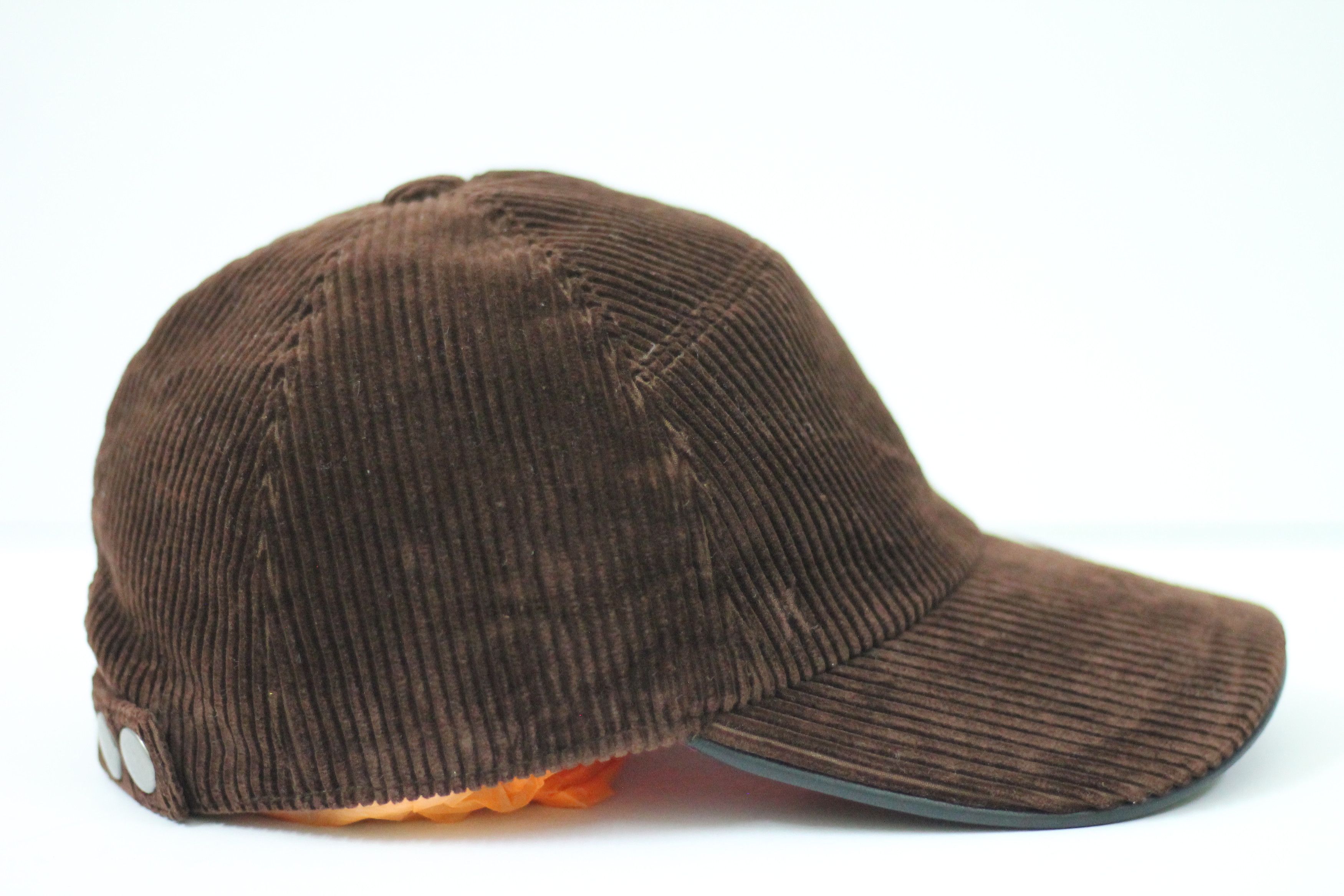 Hermes Vintage HERMES Corduroy H Logo Cap. Size ONE SIZE - 5 Thumbnail