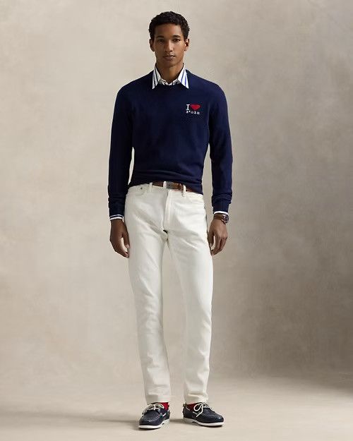 Polo Ralph Lauren Polo Ralph Lauren The I Heart Polo Cashmere Sweater Navy XL Size US XL / EU 56 / 4 - 3 Thumbnail