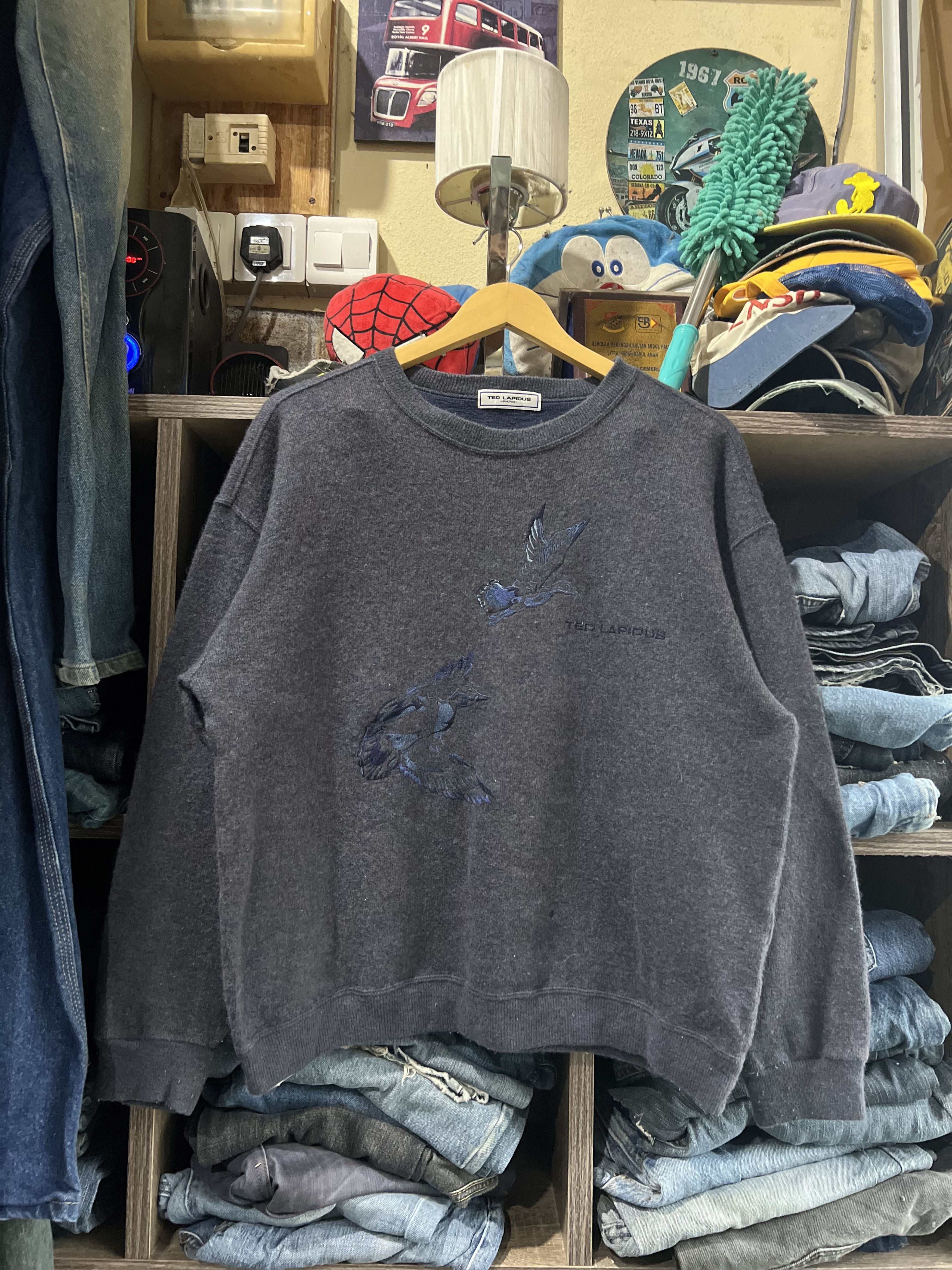 TED LAPIDUS 🔥Vintage Ted Lapidus Flying Birds Embroidery Sweatshirt Size US M / EU 48-50 / 2 - 15 Thumbnail