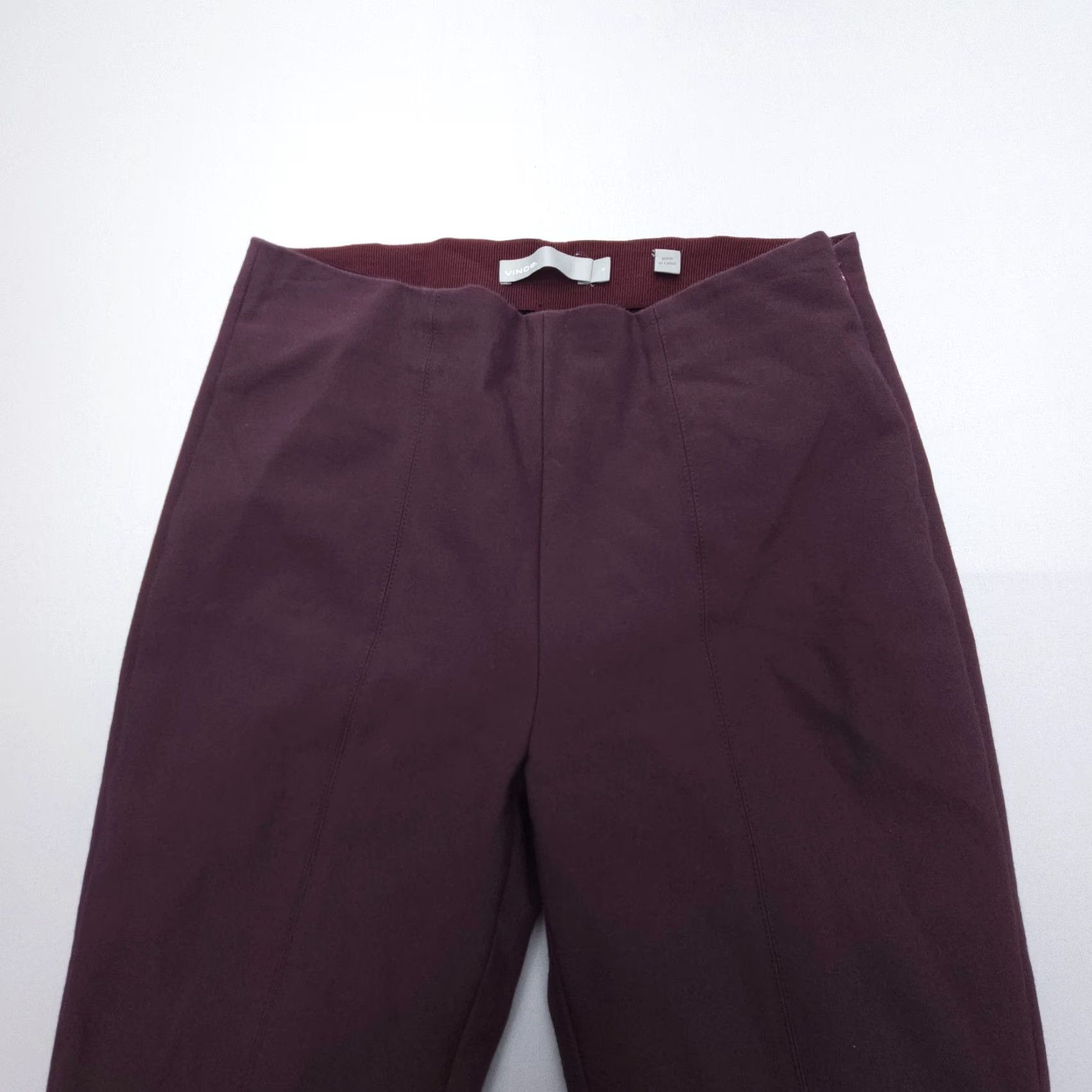 Vince Vince Front Seam Legging in Black Cherry Size Small Stretch Career Office Italy Pants Women S Slim Ankle Red USA eyeing Vintage N/A Size 28" / US 6 / IT 42 - 3 Thumbnail