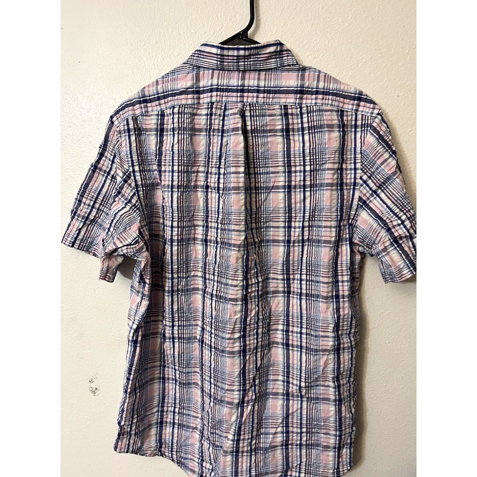 Ralph Lauren VINTAGE Ralph Lauren Button-Up Shirt Men M Blue Pink Plaid Short Sleeve Classic Designer Size US M / EU 48-50 / 2 - 3 Thumbnail