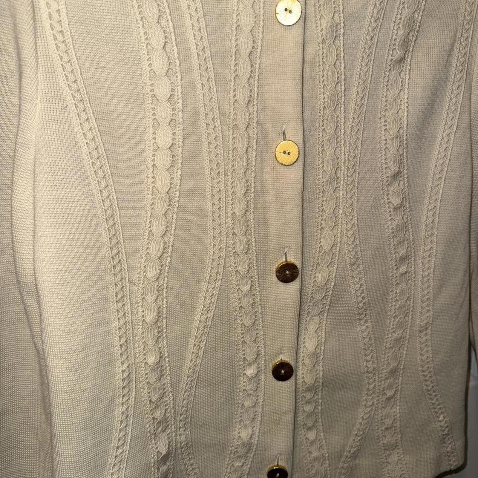 Chalk Line Women's Cream and White Jacket Size M / US 6-8 / IT 42-44 - 2 Thumbnail