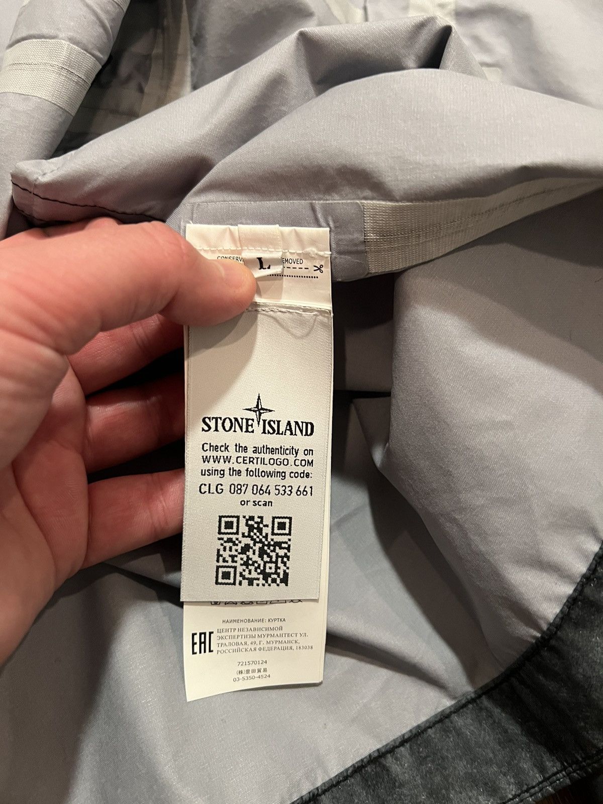 Stone Island 🔥Stone Island Membrana 3L Dust Color Frost Finish Jacket Size US L / EU 52-54 / 3 - 18 Thumbnail