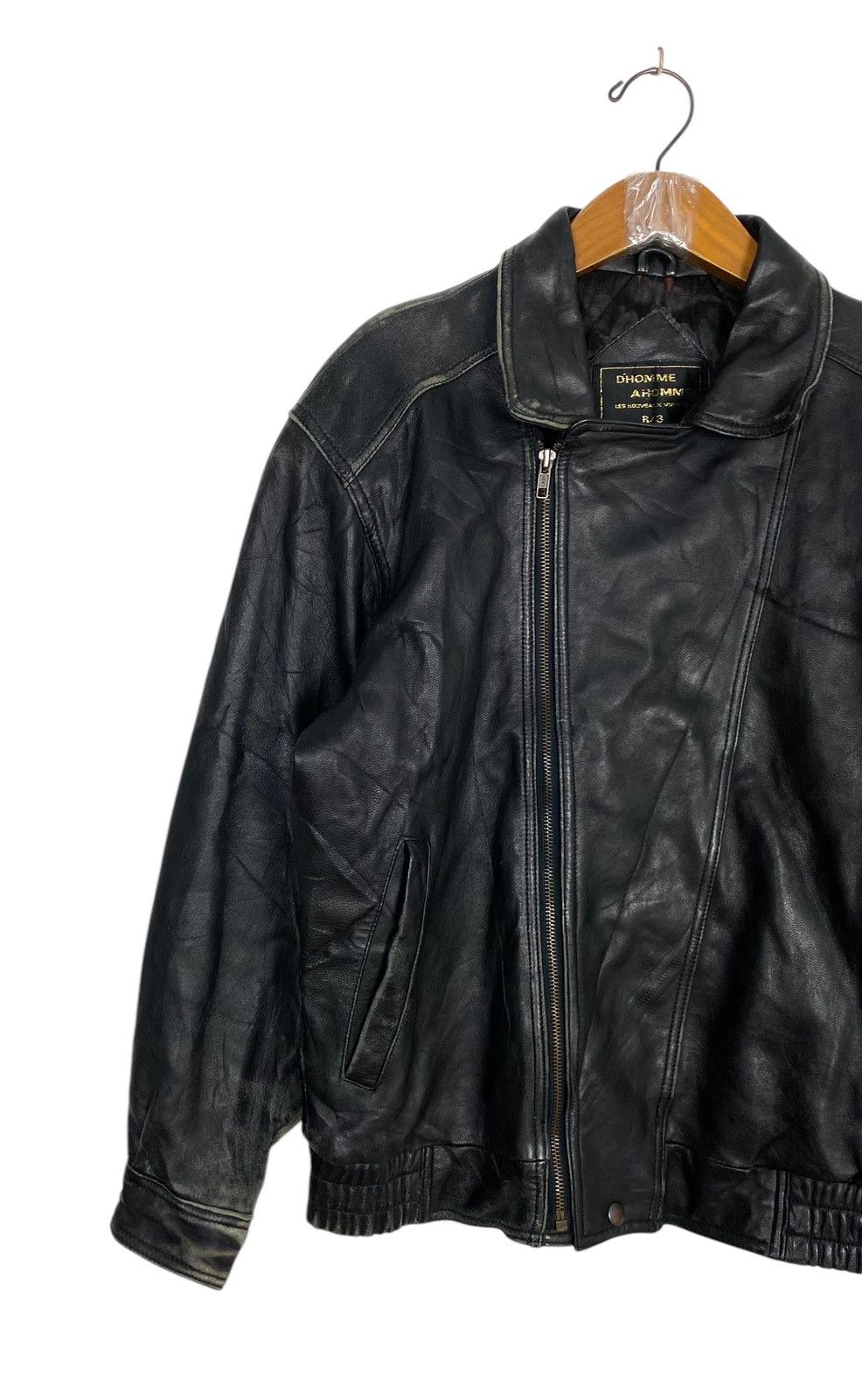 Japanese Brand Rare‼️ Vintage D’Homme A Homme Sheepskin B3 Leather Jacket Size US S / EU 44-46 / 1 - 2 Thumbnail