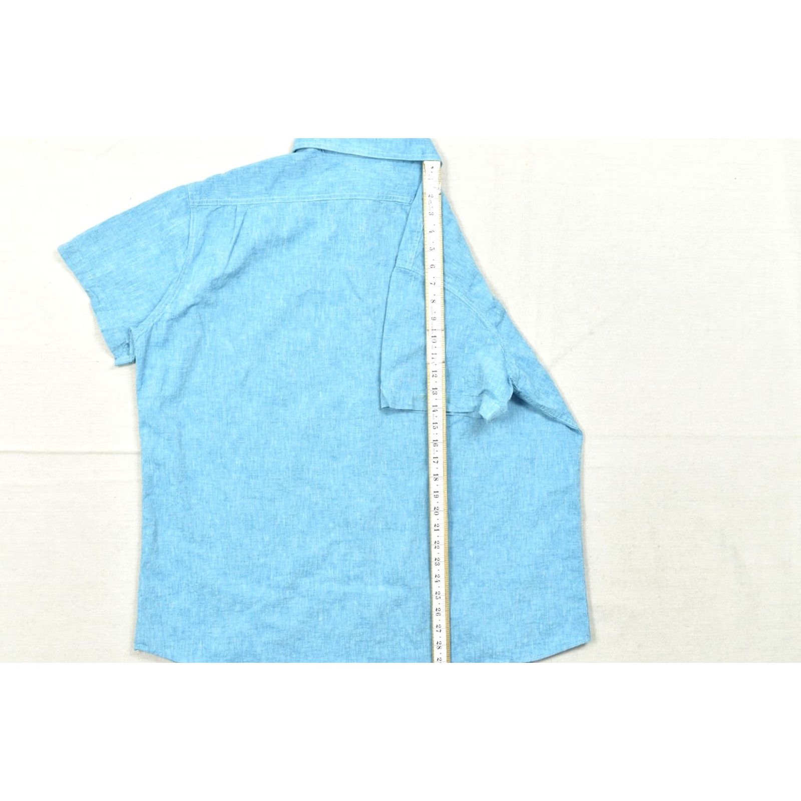 Cremieux Cremieux Slim Fit Shirt XXL Blue Cotton Linen Blend Short Sleeve Button-Down Casual Mens Regular Size 2XL Blue Size US XXL / EU 58 / 5 - 8 Thumbnail