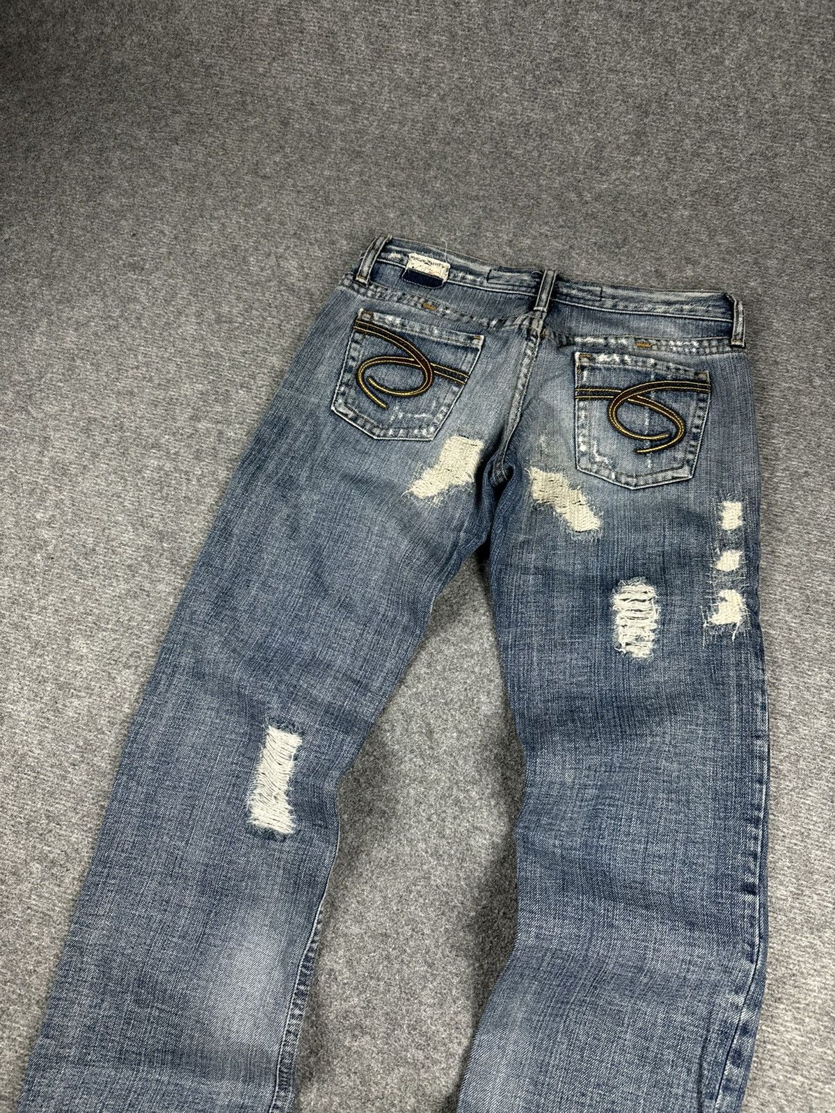 Other Distressed denim straight fit denim pants W28 L34 Size US 28 / EU 44 - 8 Thumbnail