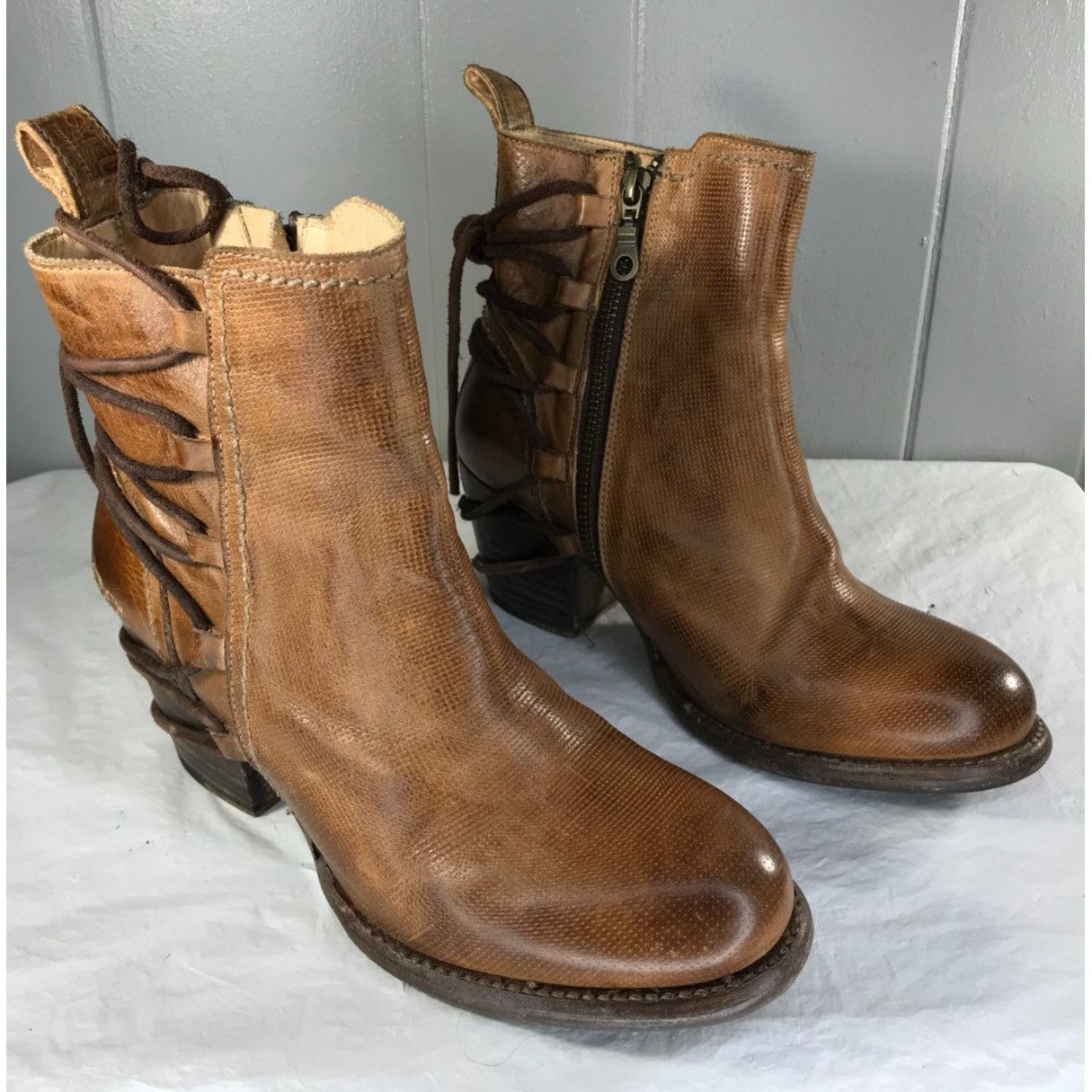 Bed Stu BED STU Blaire Women’s 8 Distressed Tan Leather Cobbler Ser Size US 9 / IT 39 - 4 Thumbnail