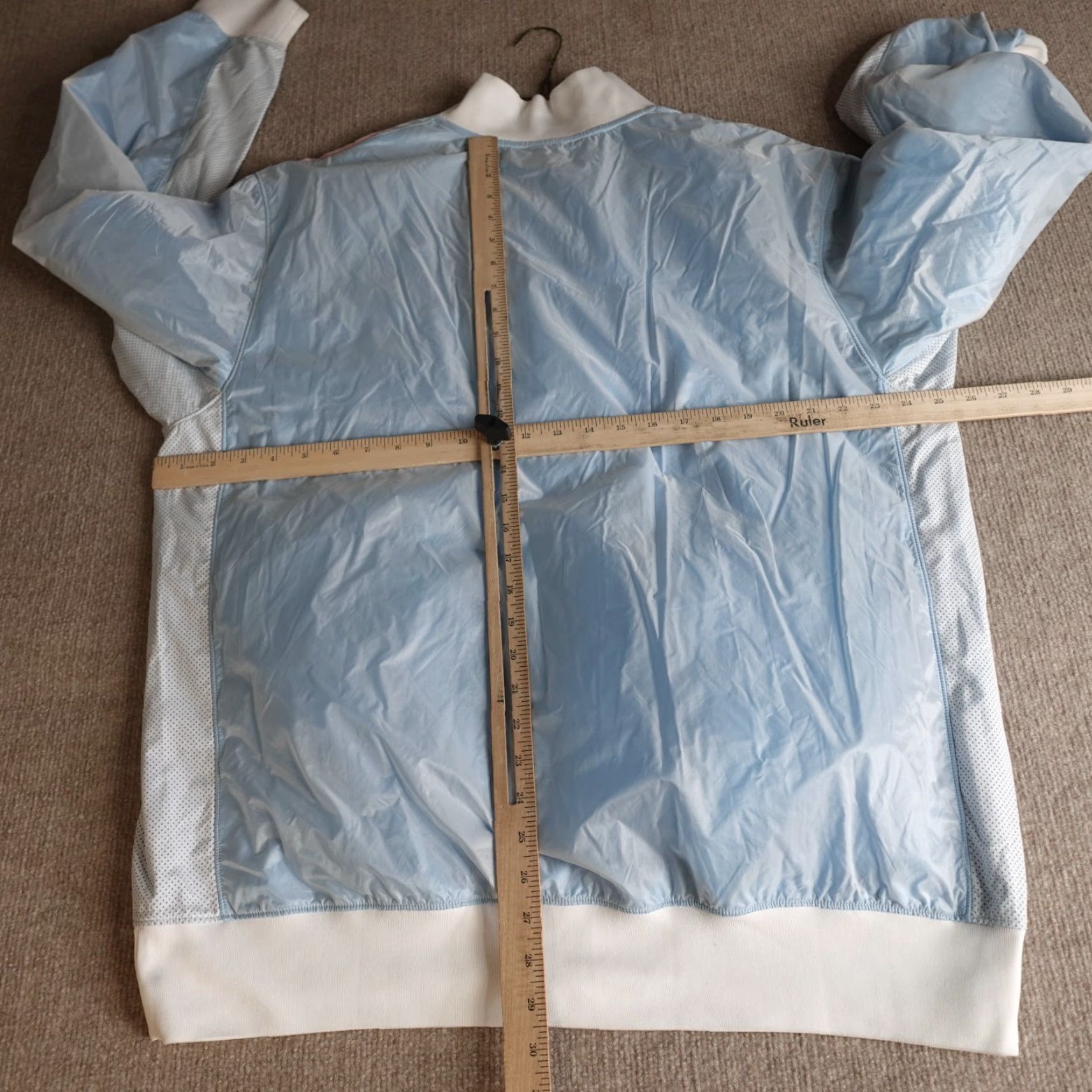 Jordan Brand Jordan Windbreaker Jacket XL White Blue Full Zip Jumpman Activewear Mens Size US XL / EU 56 / 4 - 6 Thumbnail