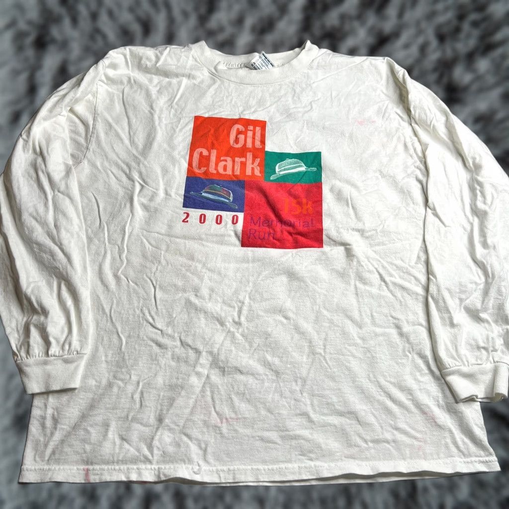 Delta VINTAGE Delta Pro Weight Gil Clark Memorial Run 2000 Long Sleeve T-Shirt Adult L White Cotton Mens Stained Size US L / EU 52-54 / 3 - 1 Thumbnail