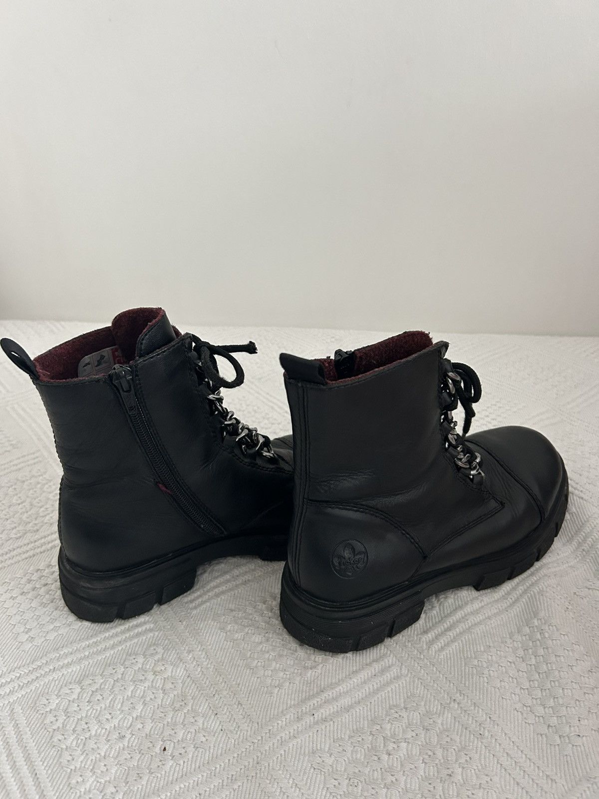 Rieker Cute grungy leather boots Size US 6 / IT 36 - 3 Thumbnail