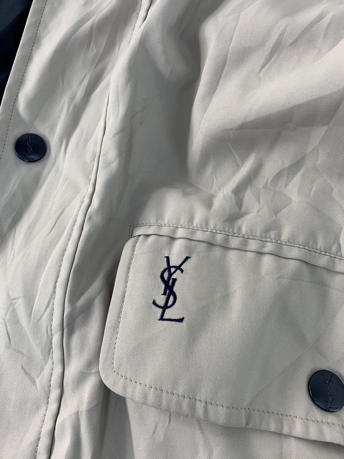 Vintage 90s Yves Saint Lauren Pour Homme Jacket Big Pocket Size US XL / EU 56 / 4 - 9 Thumbnail