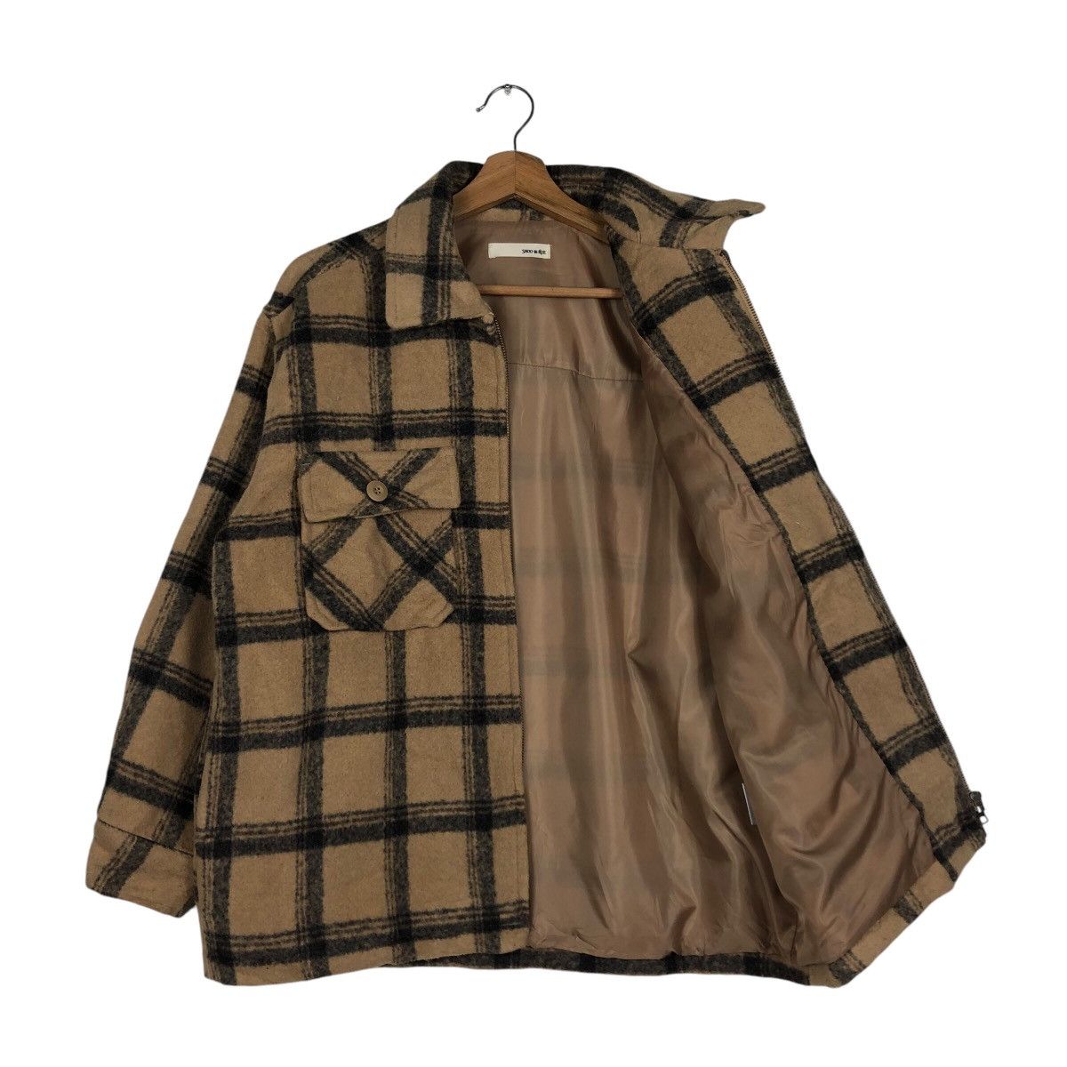 Japanese Brand × Vintage 📌Vintage Work Chore Jacket Zipper Sho Japan Tartan Design Size US M / EU 48-50 / 2 - 12 Thumbnail
