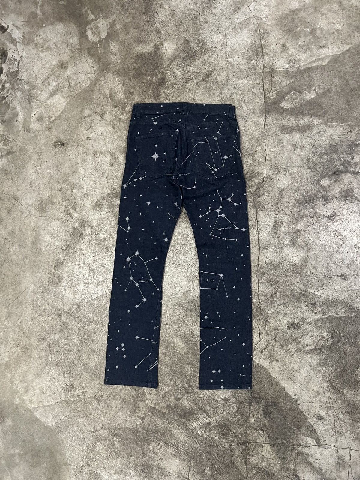 Issey Miyake Issey Miyake - SSO4 Astronomy Jacquard Stretch Denim Jeans Size US 29 - 3 Thumbnail