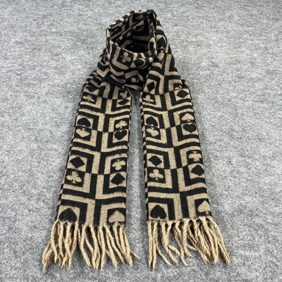 Vintage Poker Design Scarf / Muffler / Neckwear T943 Size ONE SIZE - 5 Thumbnail