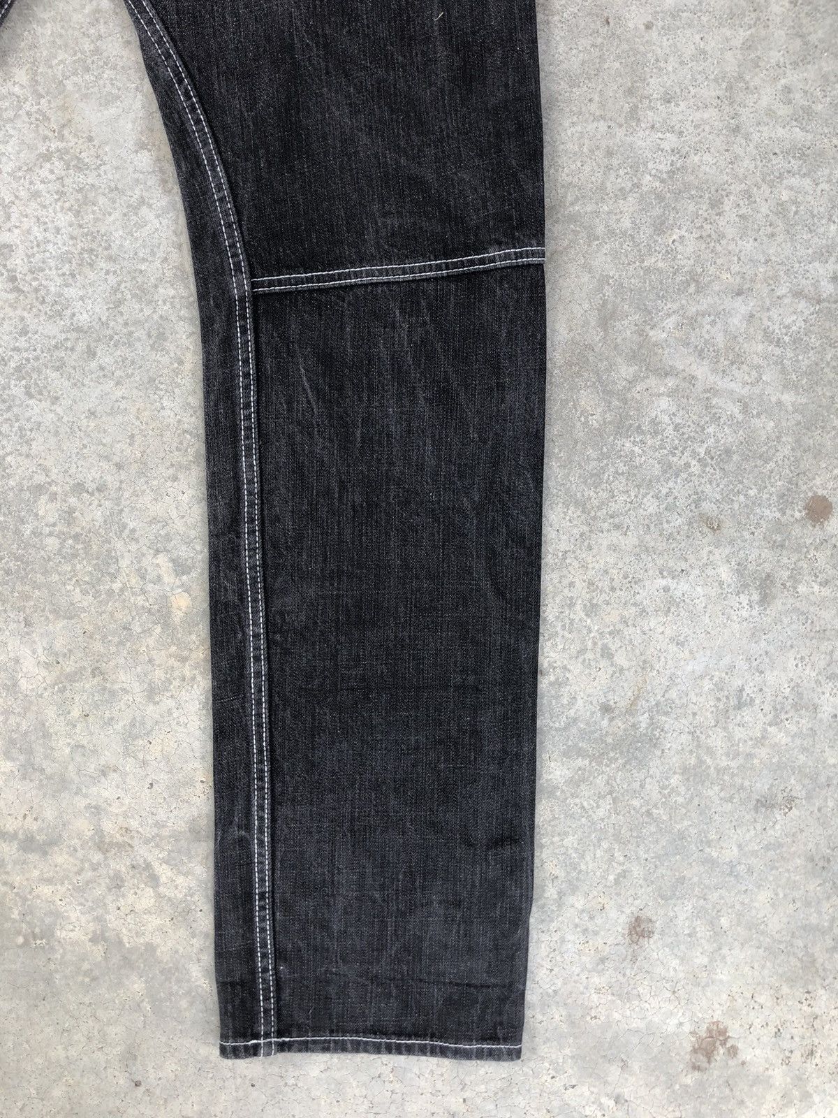 Hysteric Glamour Japanese Dominate Handcrafted Double Waist Distressed Jeans Size US 31 - 13 Thumbnail
