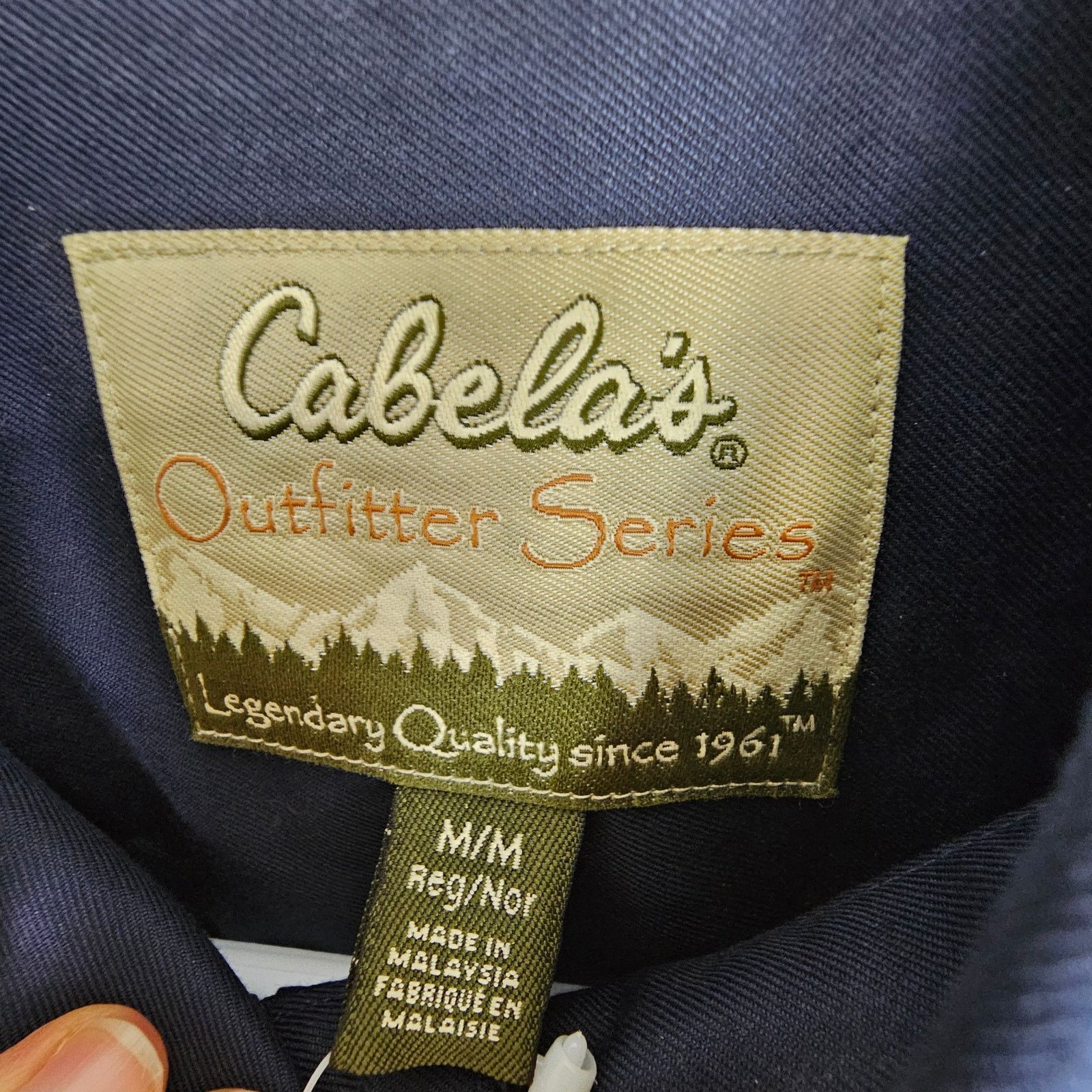 Cabelas Cabelas Care Free Striped Button Down Shirt M Wrinkle Free Size US M / EU 48-50 / 2 - 5 Thumbnail